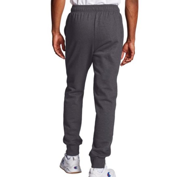 Like New Champion Men's Powerblend Applique Joggers, Small. Dk Gray - Picture 3 of 8